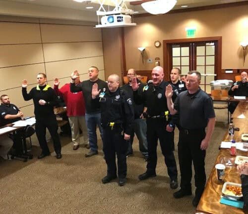 photo of new officers