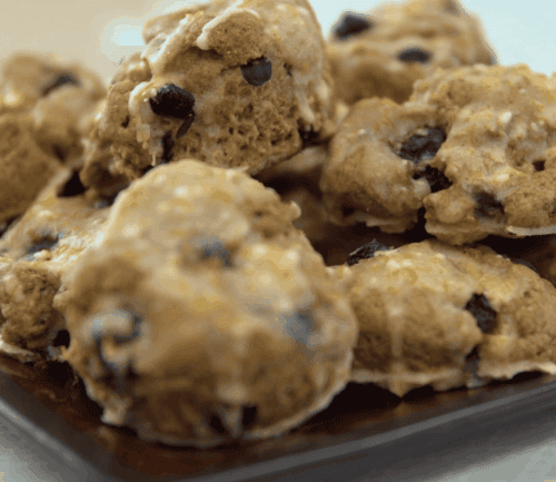 Finished product image of blueberry orange scone recipe