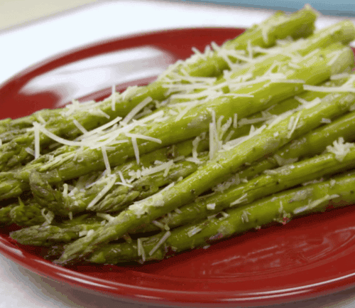 Imagery of finished product of the asparagus recipe