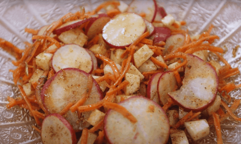 radish and jicama salad