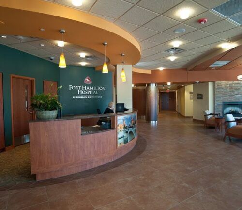 Emergency Lobby at Fort Hamilton, a "Straight A" hospital