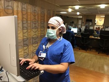Tracy working at Grandview Medical Center