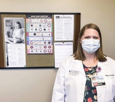 Megan Lauvray next to Fetal Medicine information.