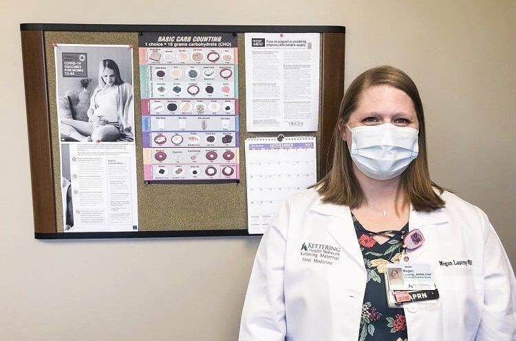 Megan Lauvray next to Fetal Medicine information.