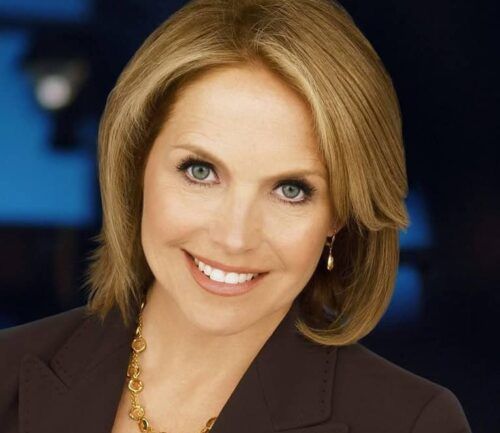 Katie Couric, diagnosed with breast cancer, smiles at camera