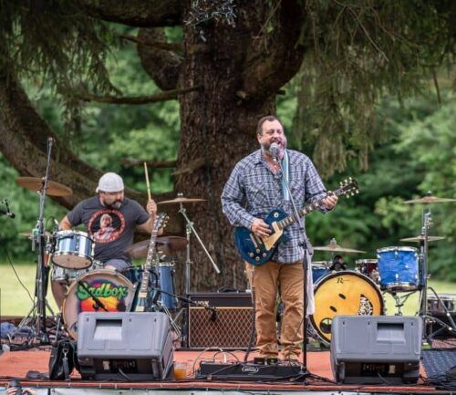 Band SadBox plays at Grandview Foundation movie night