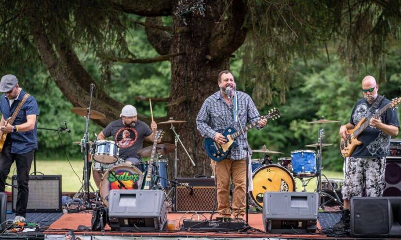 Band SadBox plays at Grandview Foundation movie night