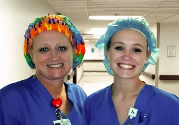 Jenny Rogers Nave with daughter Paige Rogers, BSN Cardio Stepdown, Cleveland Clinic Main Campus CC