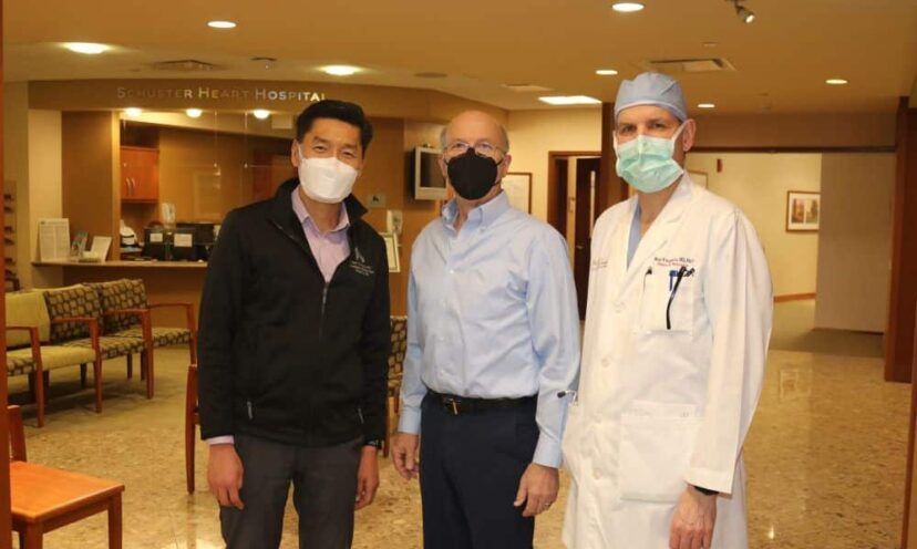 Charlie Robaina with Dr. Hahn and Dr. Schwartz