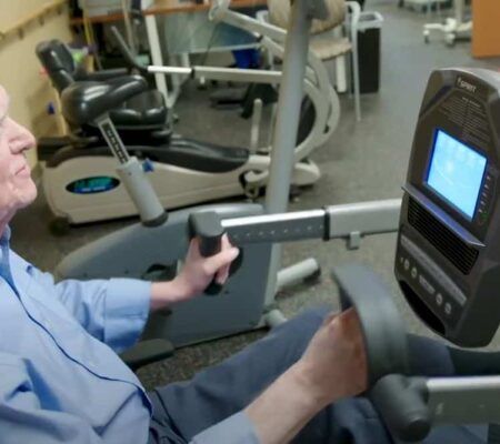 Norm Dingeldein at cardiac rehab