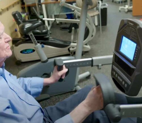 Norm Dingeldein at cardiac rehab