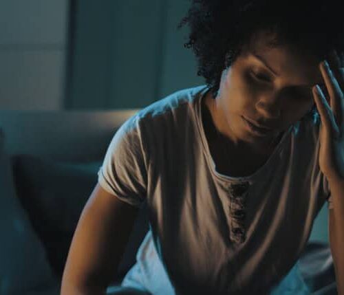 woman suffering from sleep deprivation