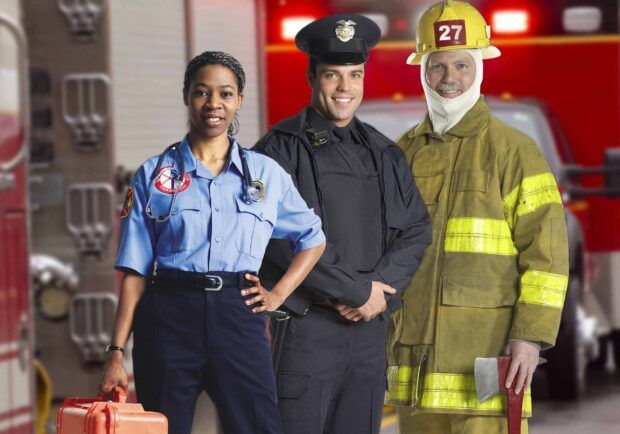 Emergency vehicles responding