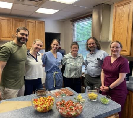 Rural Program for Soin Family Medicine Residency in kitchen