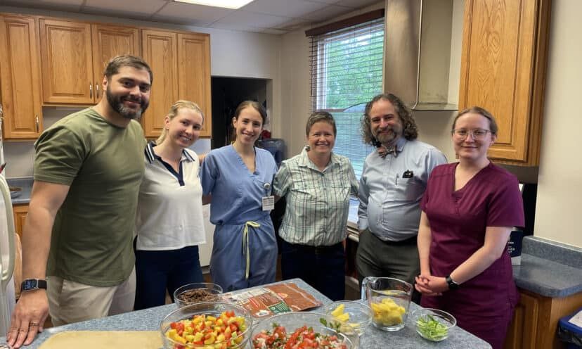 Rural Program for Soin Family Medicine Residency in kitchen