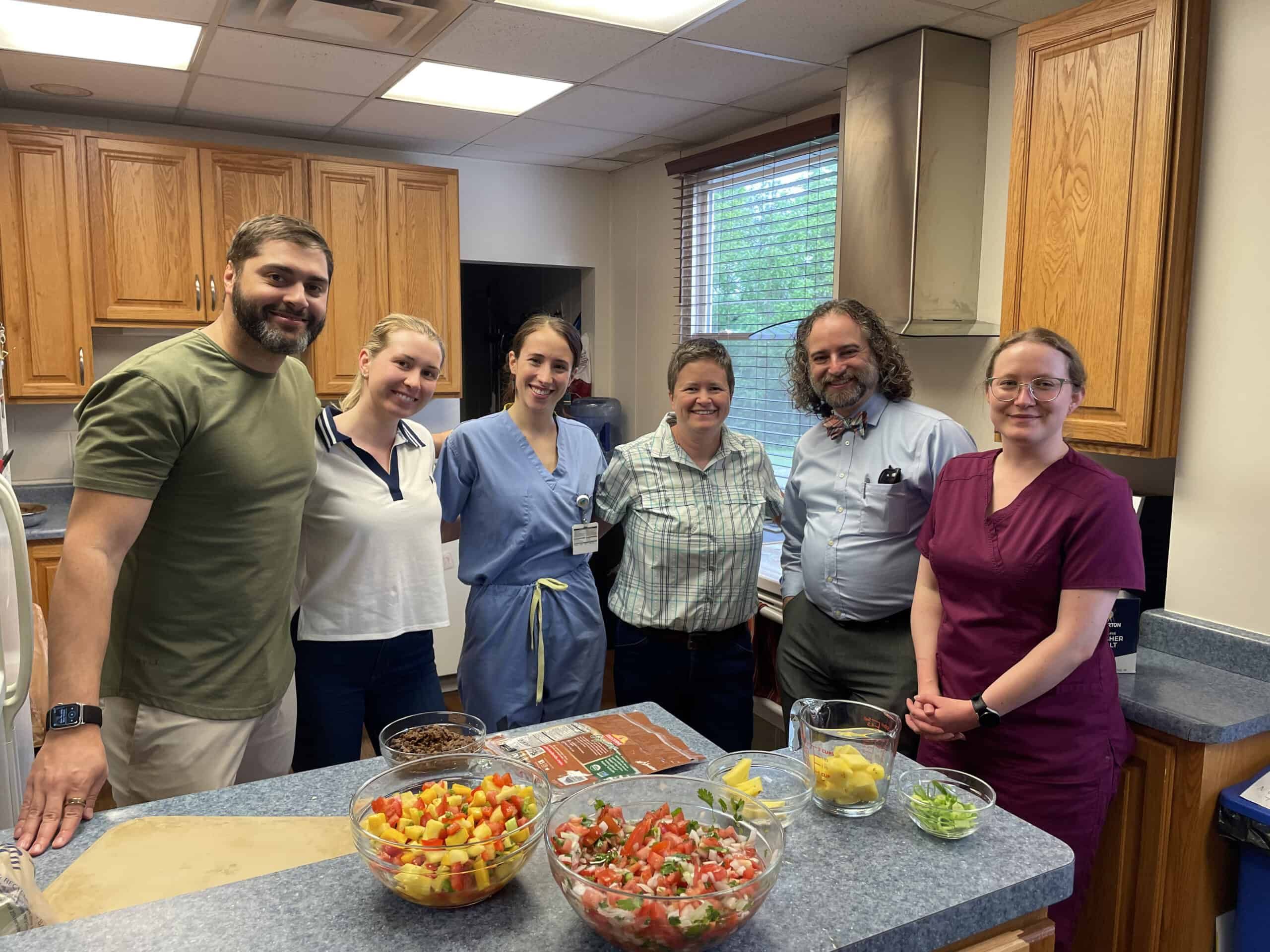 Rural Program for Soin Family Medicine Residency in kitchen