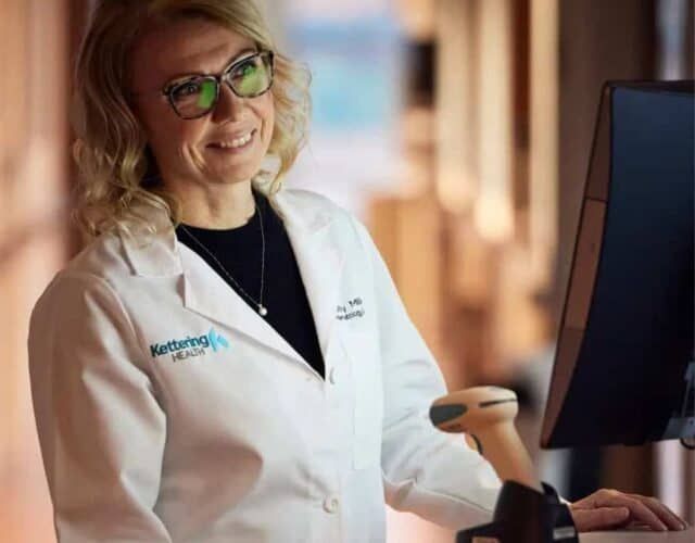 Imaging tech checking results