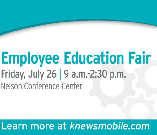 Employee Education Fair promotional graphic for July 26 at Nelson Conference Center