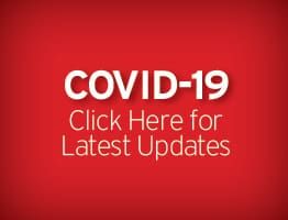Red COVID-19 banner with "Click Here for Latest Updates" text
