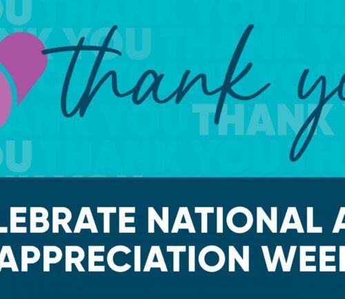 Thank you message with pink heart celebrating National APP Appreciation Week