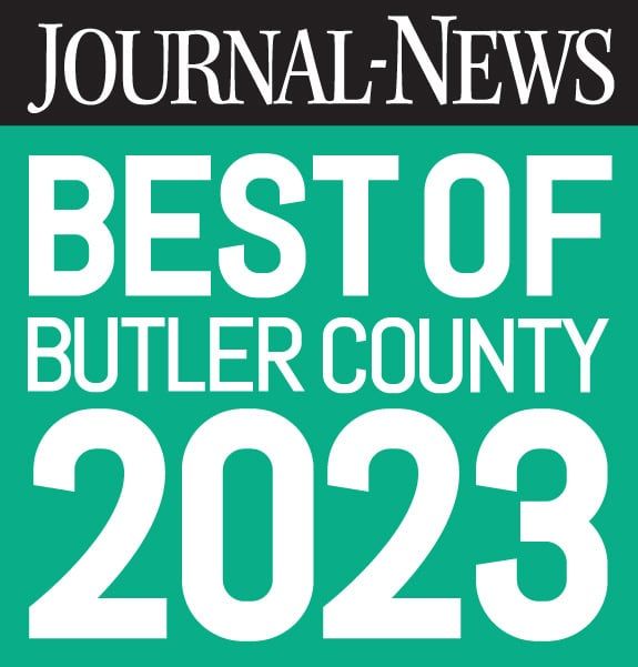 Journal-News Best of Butler County 2023 award logo in green and white