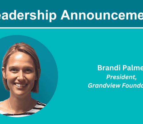 Professional headshot of Brandi Palmer, President of Grandview Foundation leadership announcement