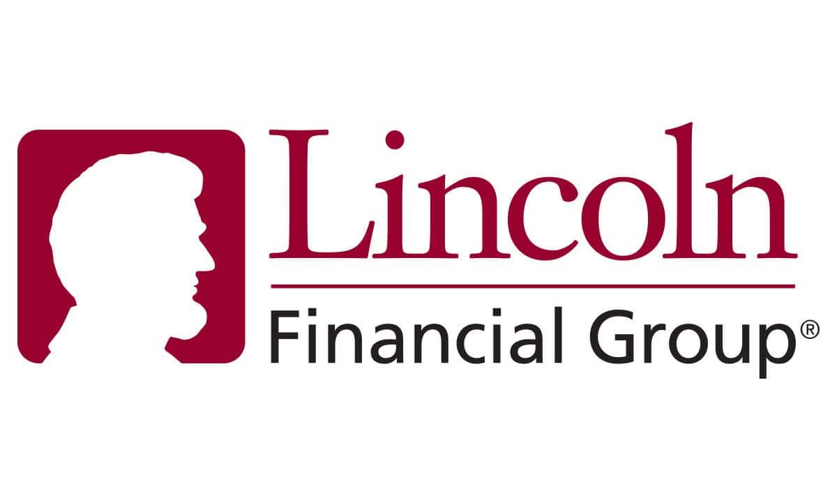 Lincoln Financial Group logo with red silhouette and text on white background