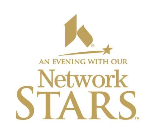 Gold logo for "An Evening with Our Network Stars" healthcare event