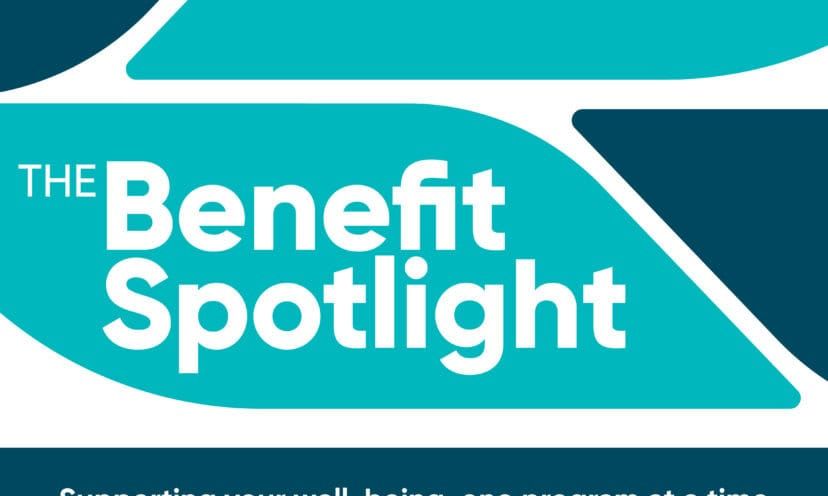 The Benefit Spotlight logo with tagline "Supporting your well-being, one program at a time"