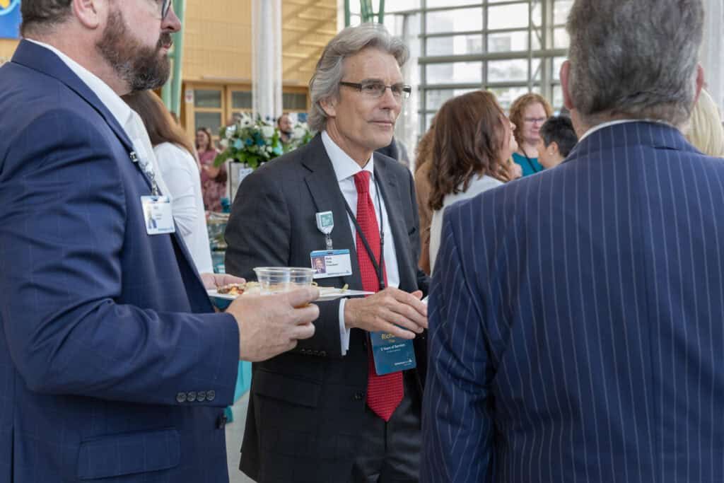 Attendees enjoying An Evening With Our Stars reception