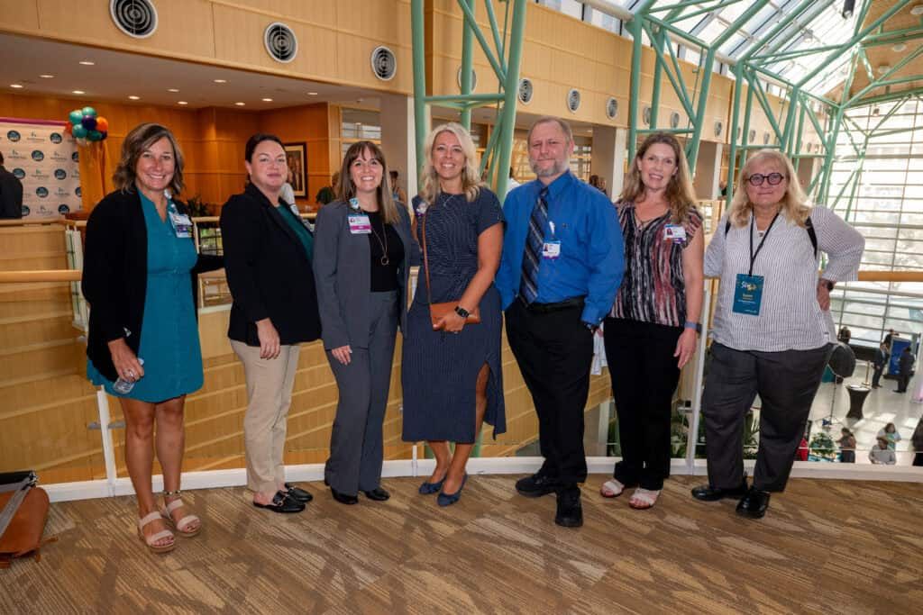 Attendees enjoying An Evening With Our Stars reception