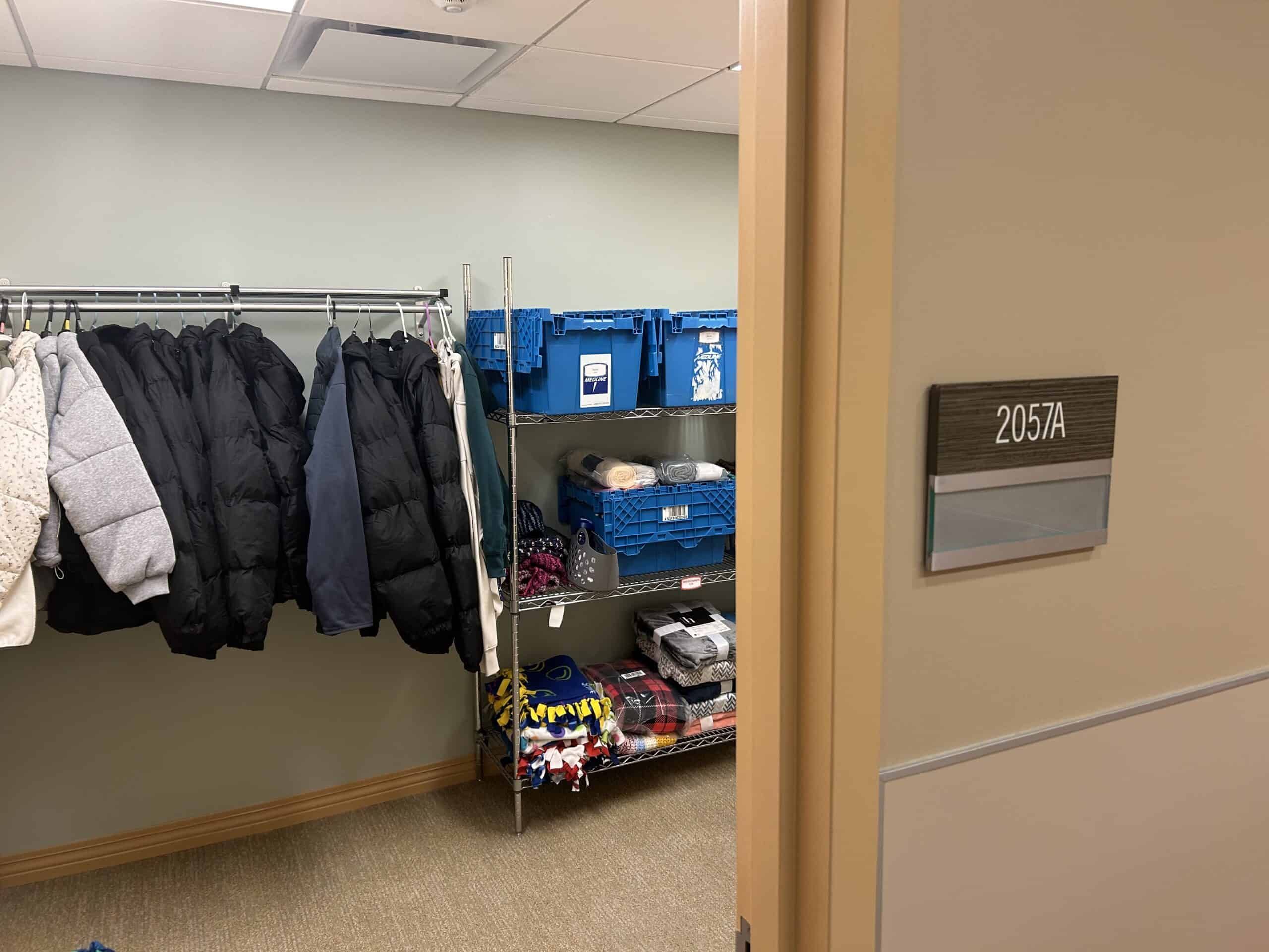 Coats for a Cure Care Closet at Soin Medical Center
