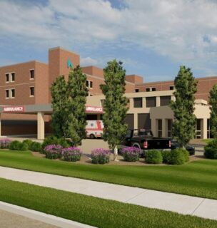 Kettering Health Greene Memorial Updated Exterior Rendering 1