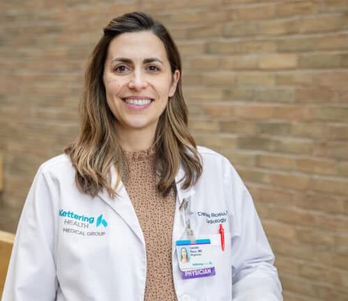 Dr. Daniela Rosu, cardiologist, smiling at camera