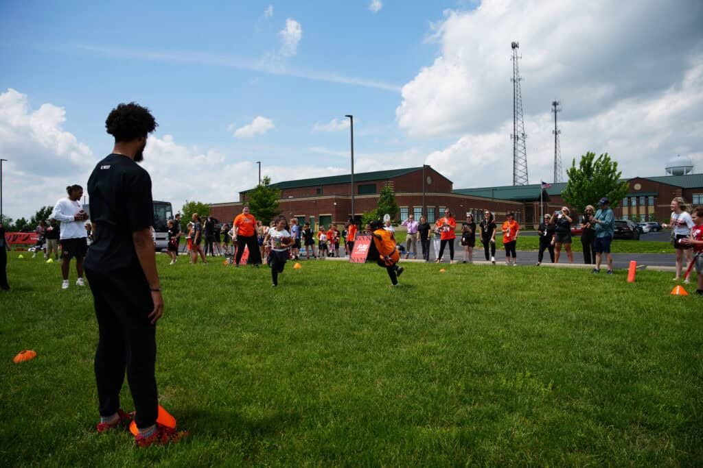 Bengals at Ridgeway Elementary in Hamilton