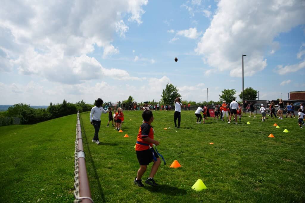 Bengals at Ridgeway Elementary in Hamilton