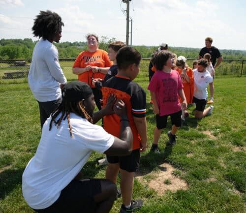 Bengals at Ridgeway Elementary in Hamilton