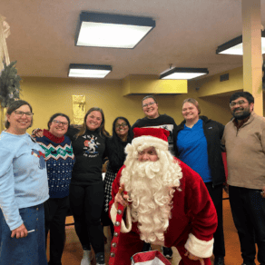 Graphton Oaks photo with santa