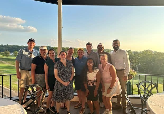 Team photo at Eagle Seekers golf outing