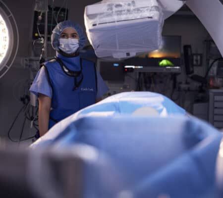 Inteventional radiologist tech