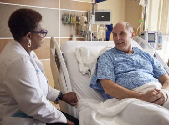 Respiratory Therapist with patient