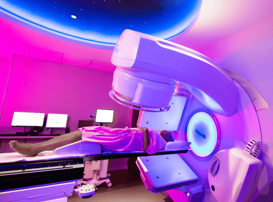 Oncology patient getting screening