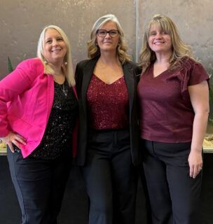 Roxanne Baer, Mary Brown and Jennifer Moore (left to right).