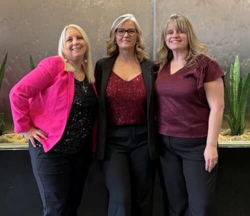 Roxanne Baer, Mary Brown and Jennifer Moore (left to right).