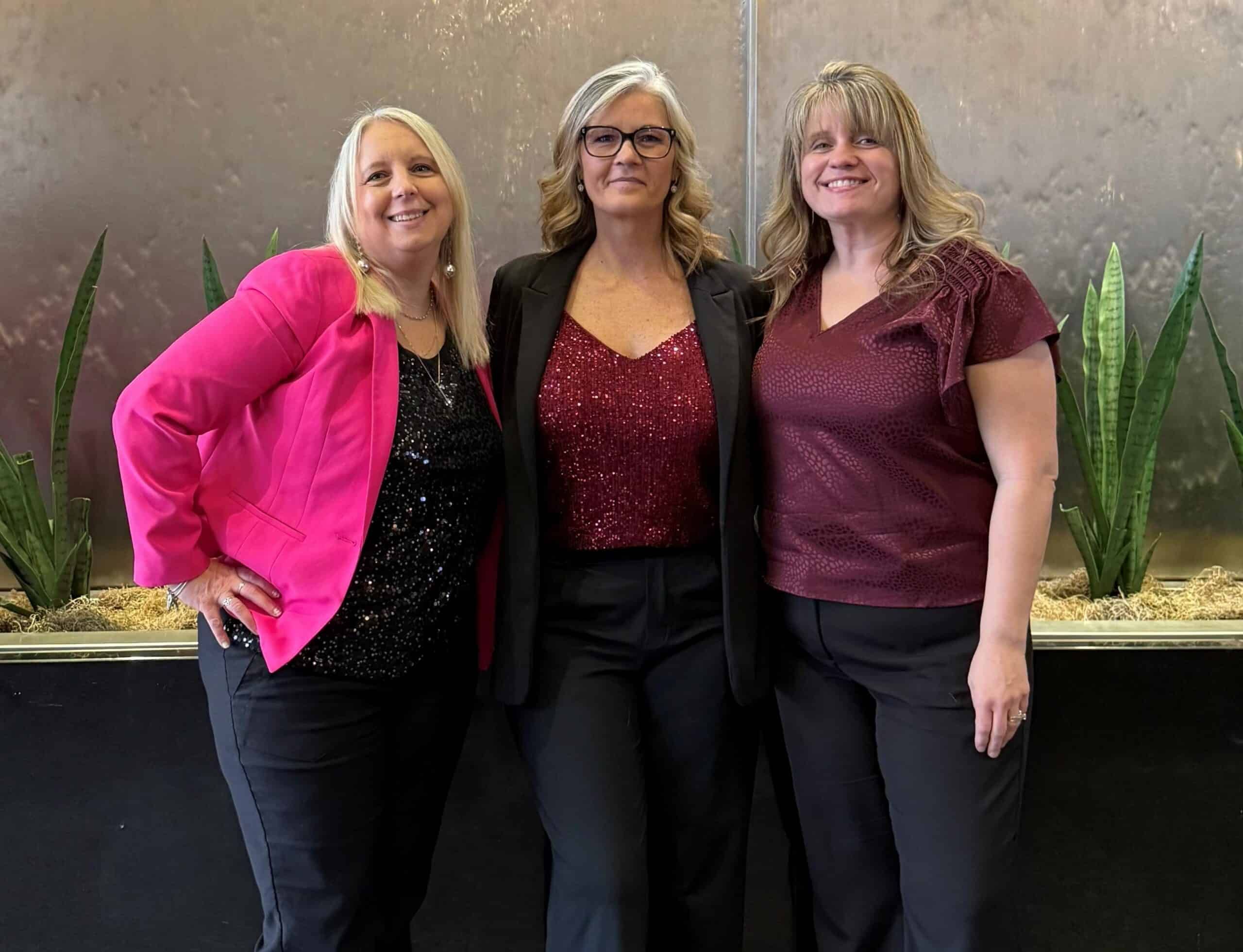 Roxanne Baer, Mary Brown and Jennifer Moore (left to right).