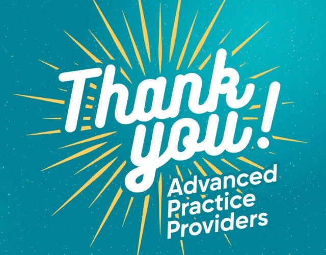 Thank you advanced practice providers!