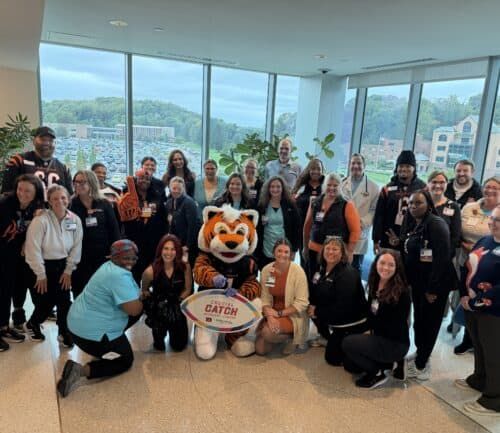 Bengals visit Kettering Health Main Campus Cancer Center