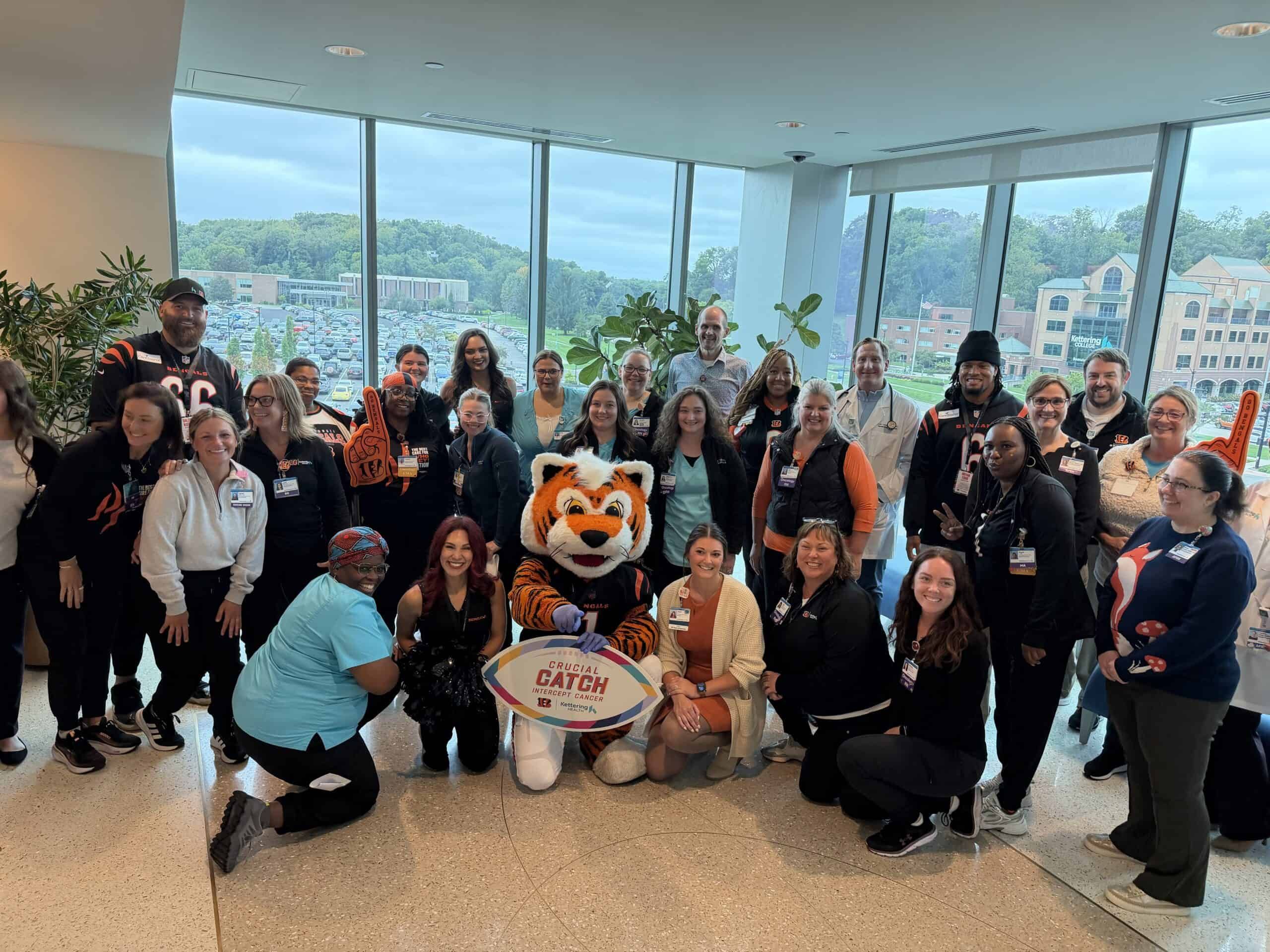 Bengals visit Kettering Health Main Campus Cancer Center