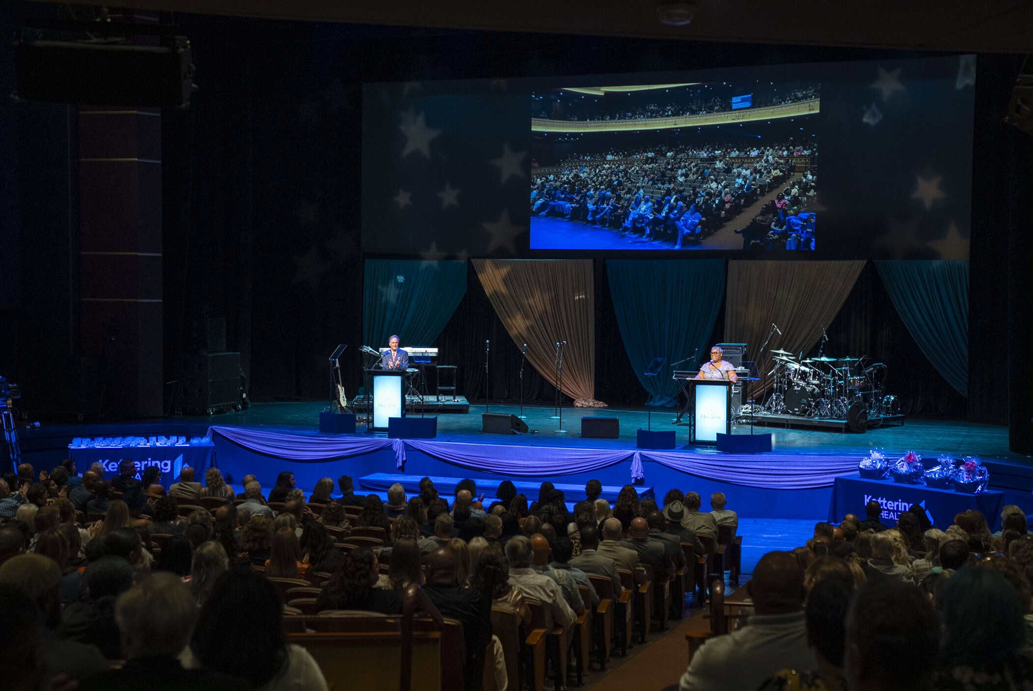 Team members from across Kettering Health gathered Oct. 1 at the Schuster Center in downtown Dayton for Evening with Our Stars