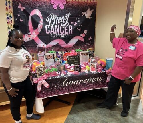 Max Richardson Breast Cancer table at KH Dayton